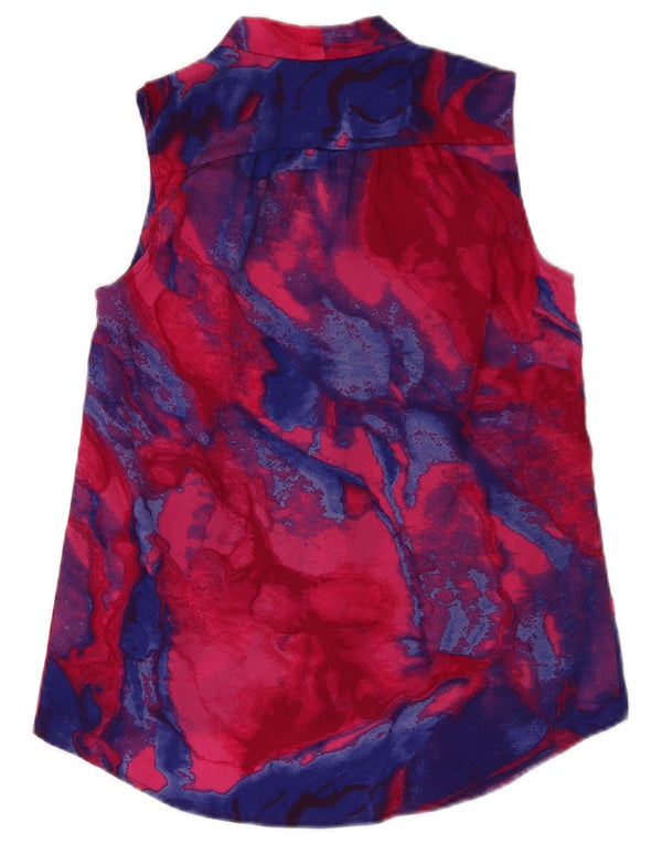 MOSSIMO Dame Oversized Longline skjortebluse UK 6 XS Flerfarvet