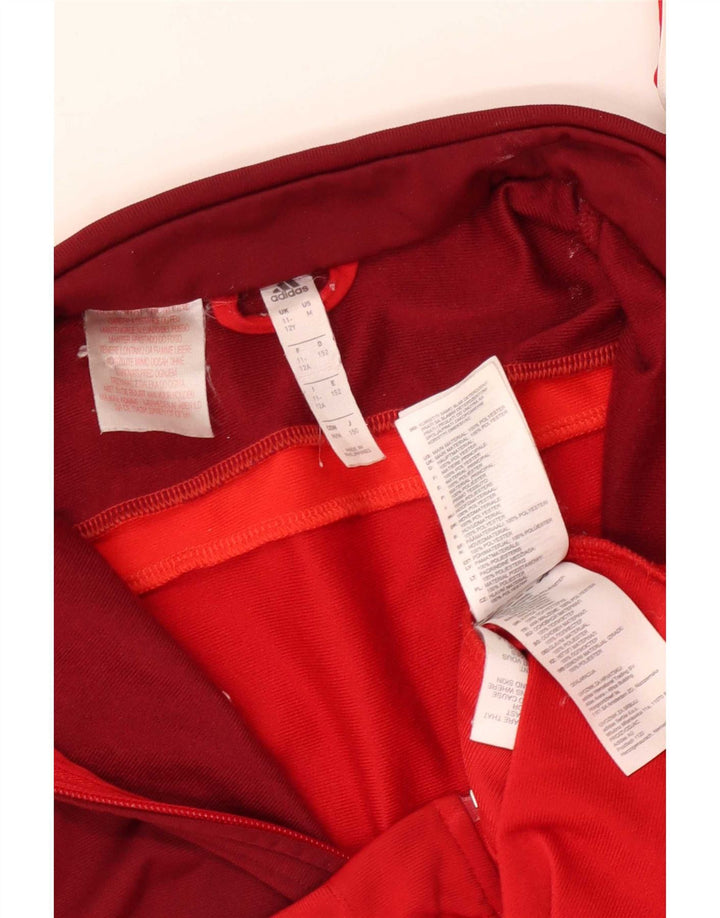 Adidas Træningsdragt Topjakke til drenge 11-12 år Rød Colourblock Polyester