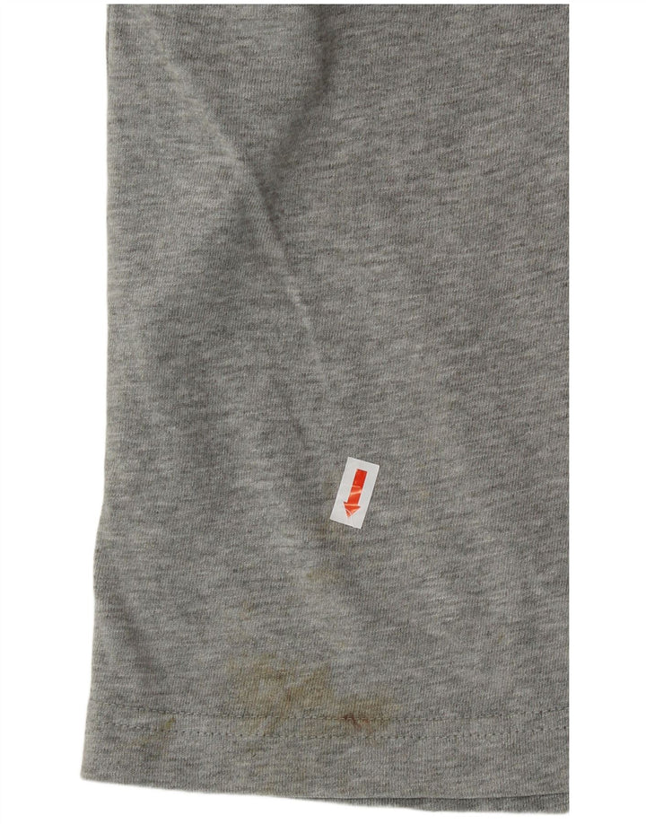 NIKE Boys Graphic Sport Shorts 10-11 Years Medium Grey Flecked Cotton