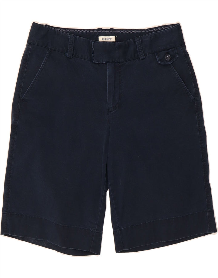 DOCKERS Womens Chino Shorts US 6 Medium W29  Navy Blue Cotton Vintage Dockers and Second-Hand Dockers from Messina Hembry 