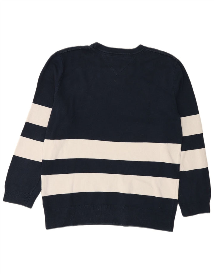Tommy Hilfiger Herre Graphic Crew Neck Jumper Sweater Medium Navy Blue