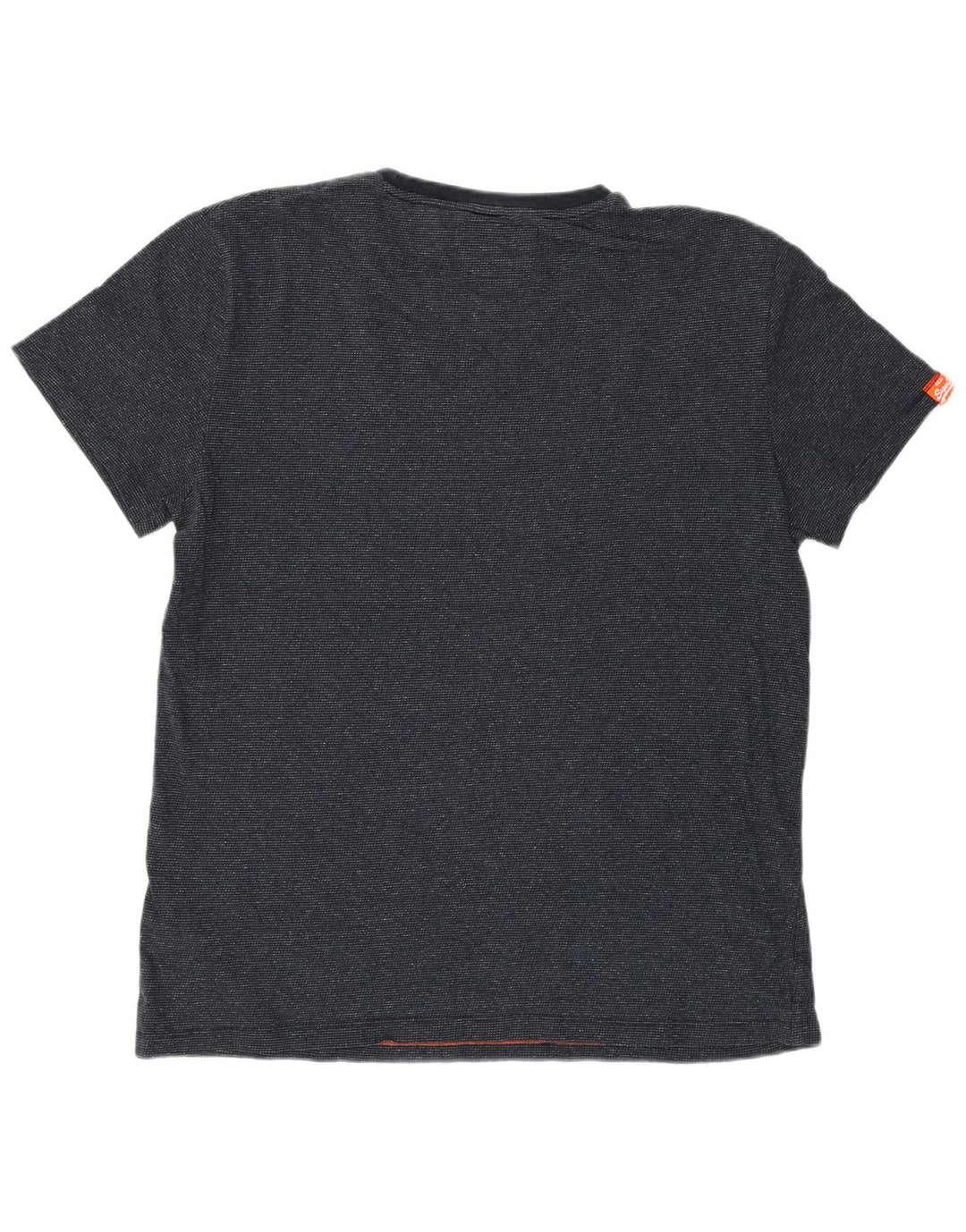 Superdry T-shirt top til mænd 2XL marineblå flækket bomuld