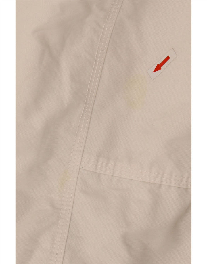 Camp David Herre Grafisk Bomber Jacket UK 46 3XL Hvid Bomuld