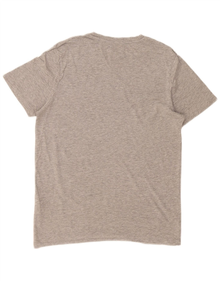 Jack & Jones Herre T-shirt Top Medium Grey Flecked Bomuld