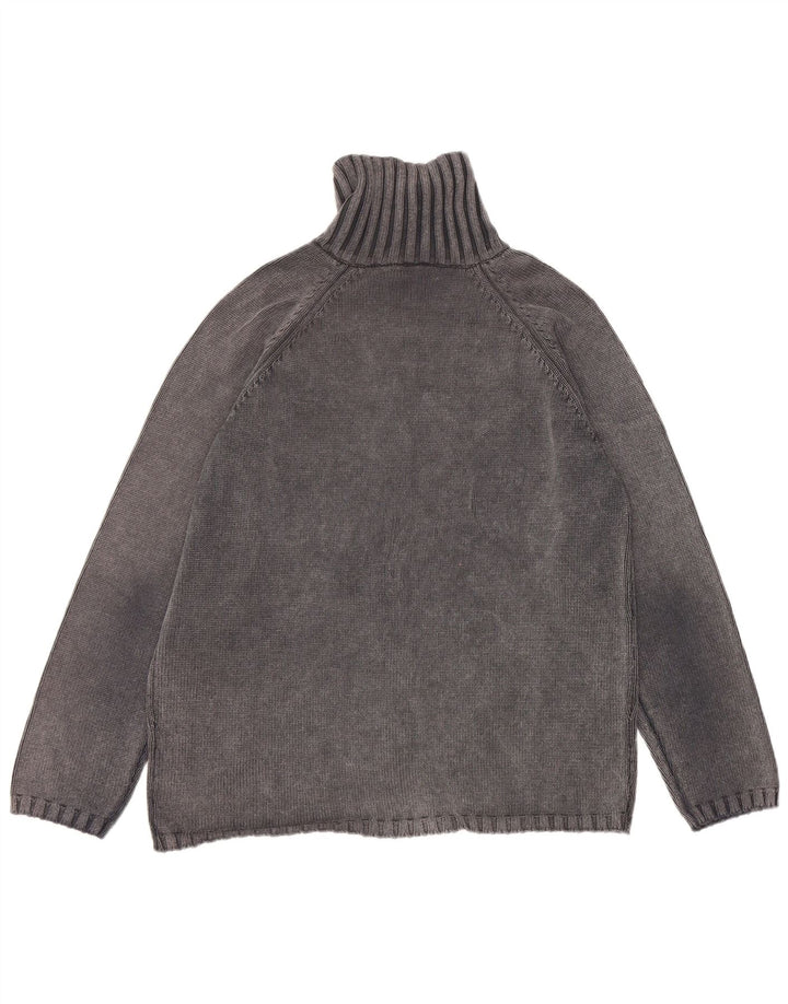 Zara Herre Cardigan Sweater Stor Grå Bomuld