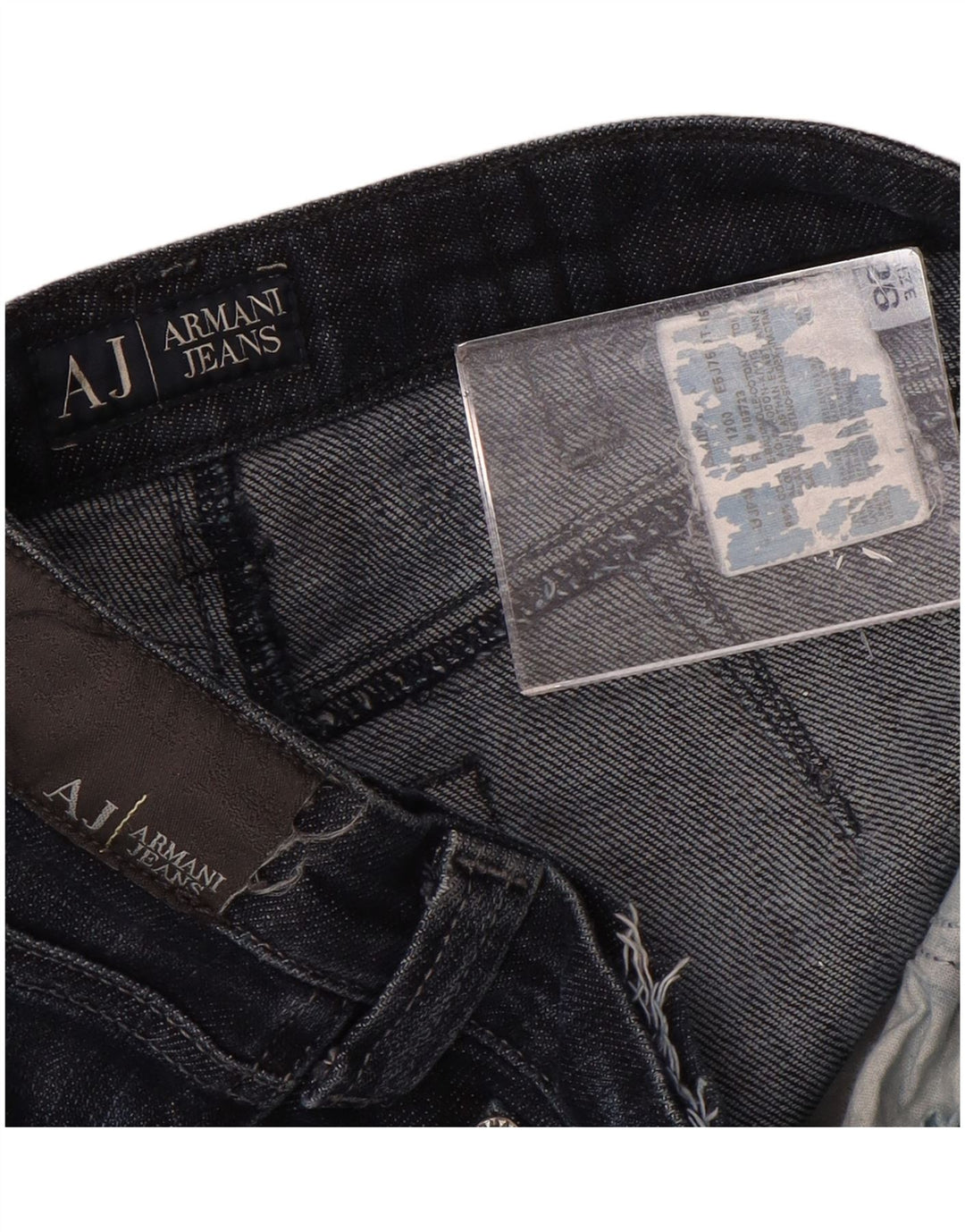 Armani lige jeans til kvinder W26 L32 marineblå bomuld