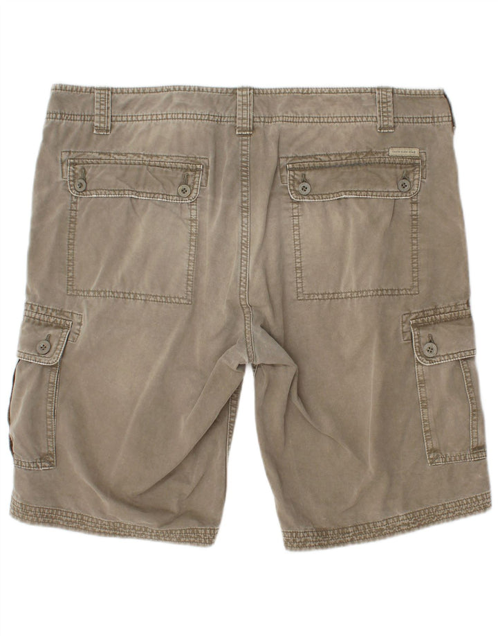CALVIN KLEIN Herre Regular Slim Cargo Shorts W36 Large Khaki Cotton