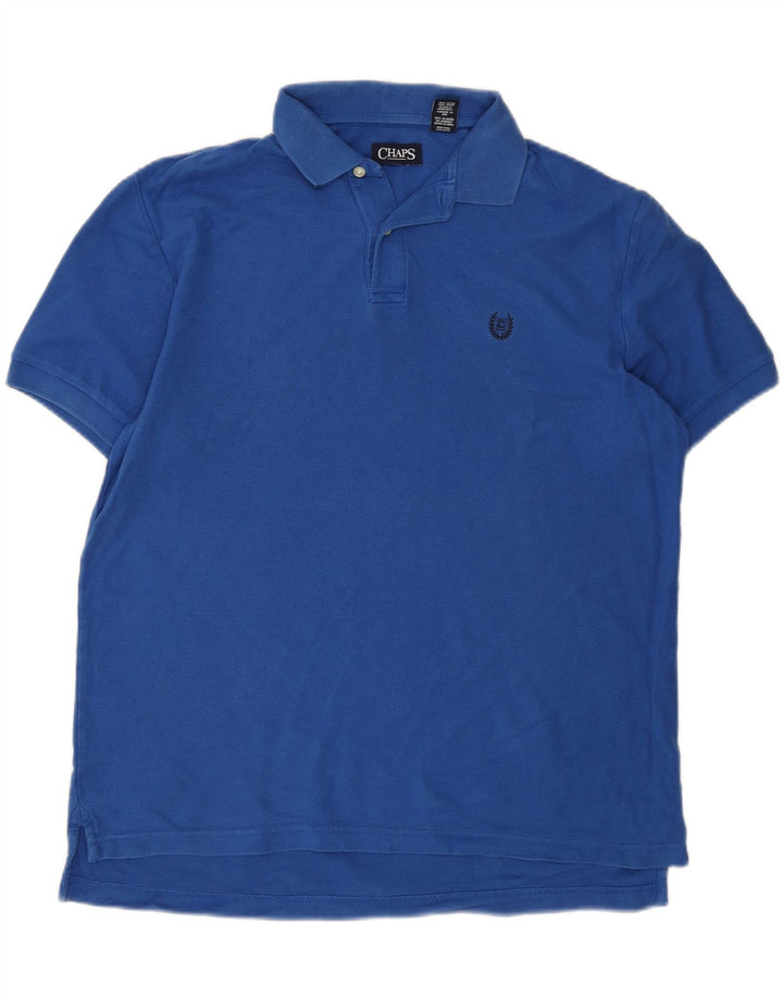 CHAPS Mens Polo Shirt Large Navy Blue Cotton Vintage Chaps and Second-Hand Chaps from Messina Hembry 