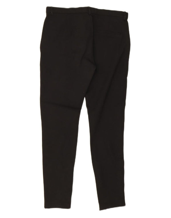 Zara Dame Trafaluc Slim Chino Bukser Large W30 L28 Sort Viscose
