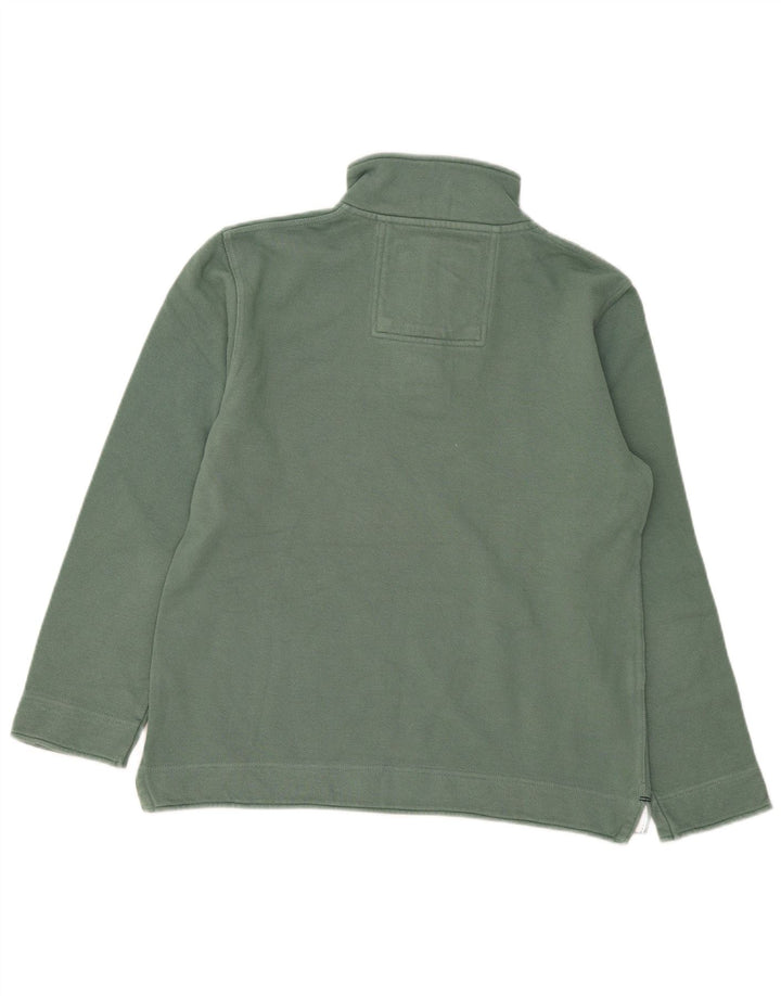 Crew Clothing Herre 1/4 Zip Regular Fit Sweatshirt Jumper Medium Grøn