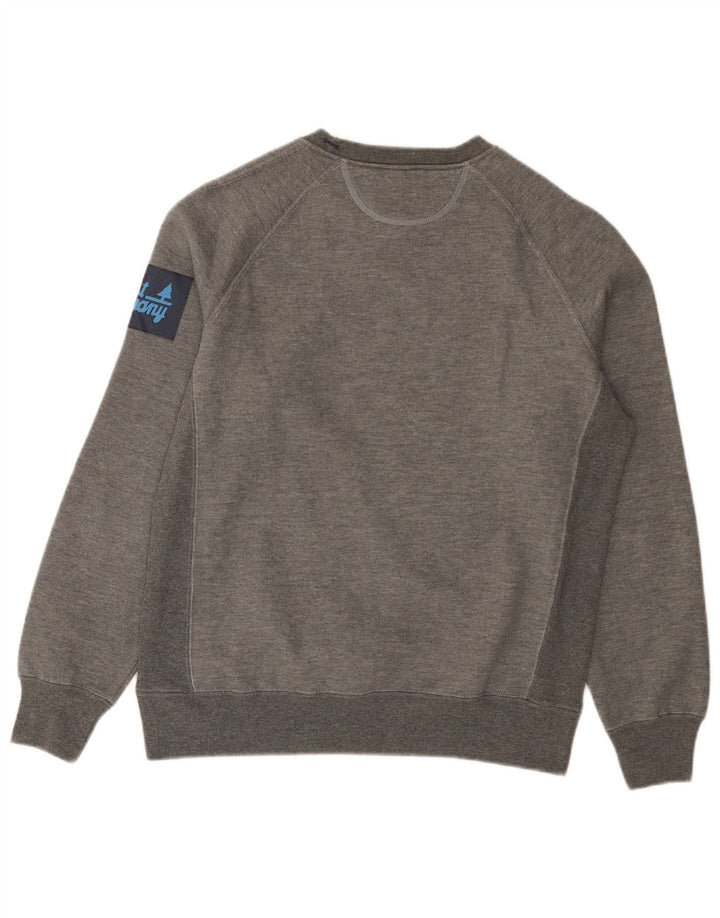 Bedste Firma Herre Grafisk Sweatshirt Jumper Lille Grå Flecked