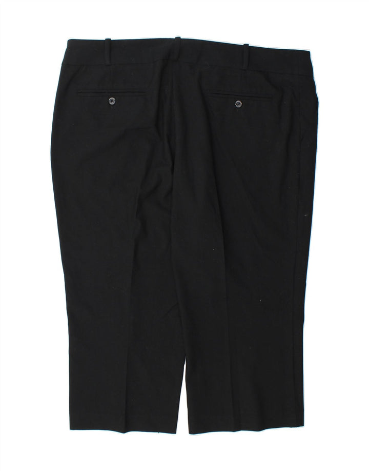 MOSSIMO Womens Straight Capri Trousers US 16 2XL W38 L22 Black Polyester Vintage Mossimo and Second-Hand Mossimo from Messina Hembry 