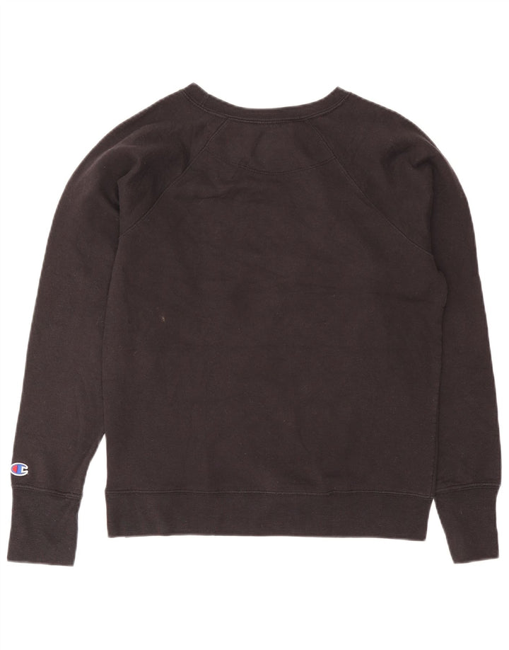 Champion Herre Grafisk Sweatshirt Jumper Lille Sort Polyester
