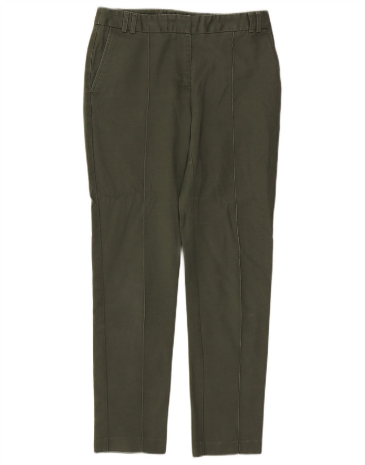 OASIS Slim Chino Bukser til kvinder UK 8 Small W26 L27 Grøn bomuld