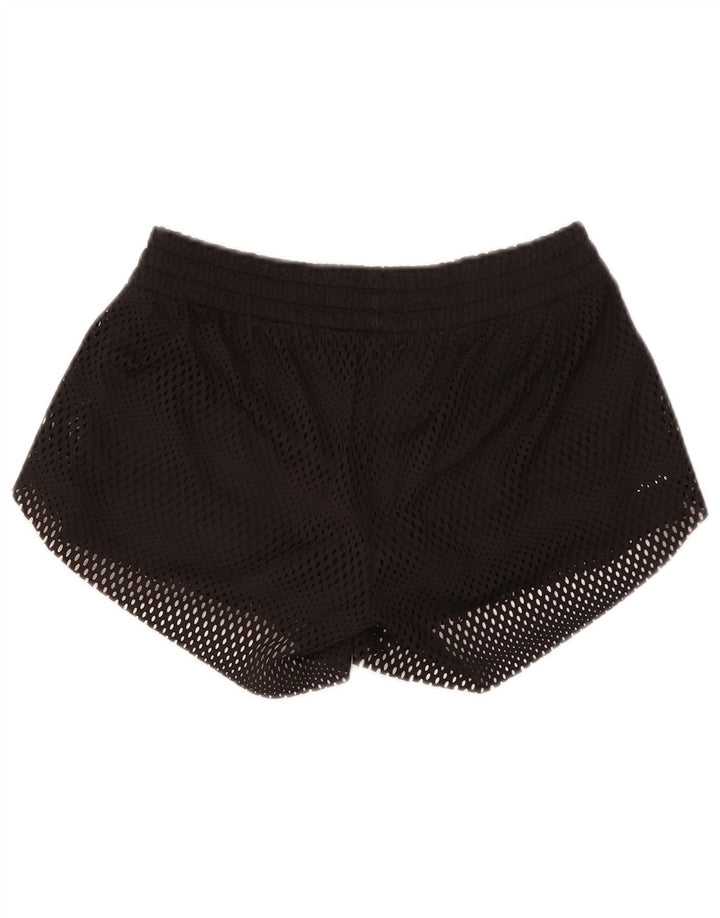 Adidas sportsshorts til kvinder UK 10 Small Black Polyester