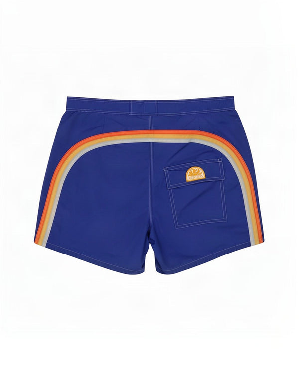 Sundek Herre svømmeshorts Medium Blue Colourblock Nylon