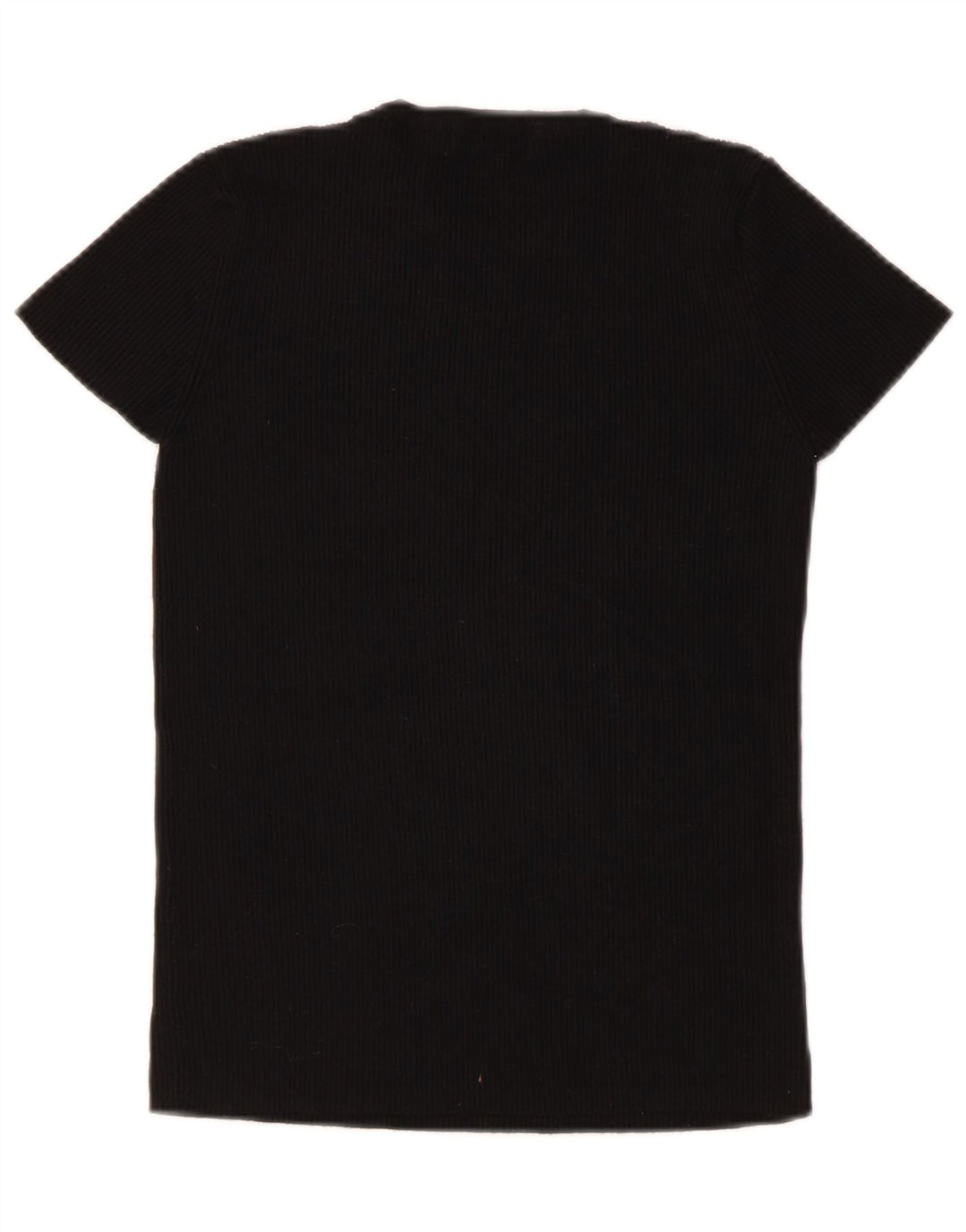 ZARA Womens T-Shirt Top UK 12 Medium Black Viscose Vintage Zara and Second-Hand Zara from Messina Hembry 