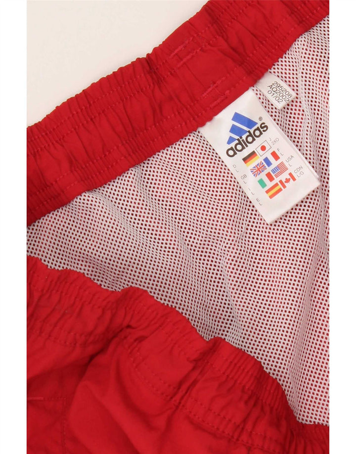 Adidas Badeshorts til mænd store røde polyamid