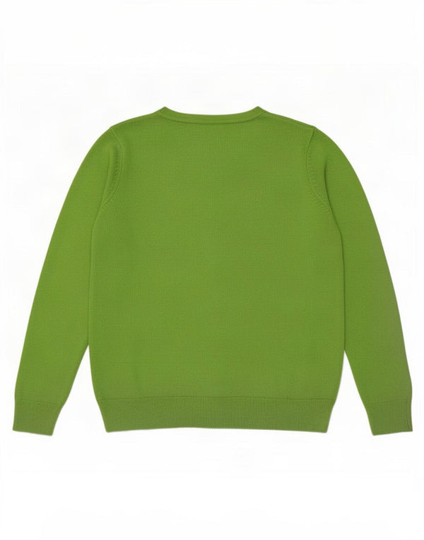 Marks & Spencer Dame Oversized Boat Neck Jumper Sweater UK 10 Small Green