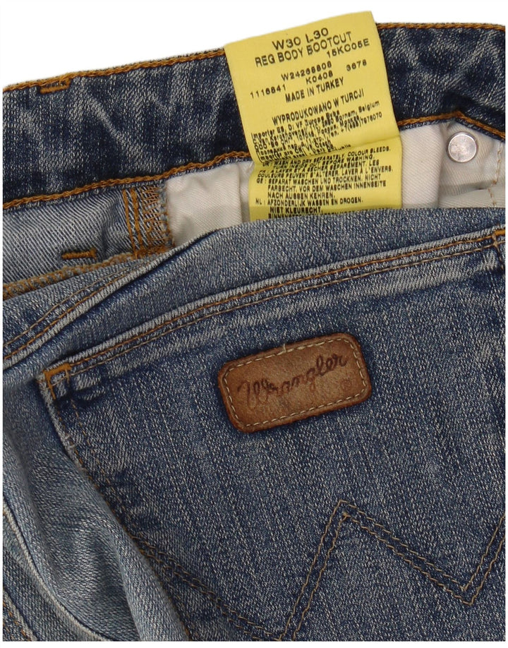 Wrangler Dame Bootcut Jeans W30 L30 Blå Bomuld