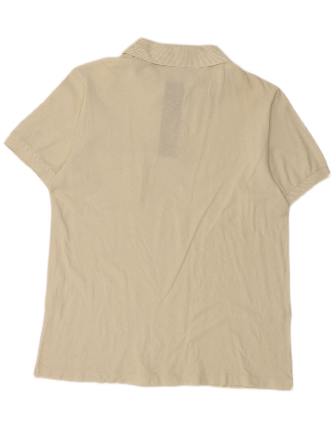 LACOSTE Poloskjorte til mænd Størrelse 4 Medium Off White Bomuld