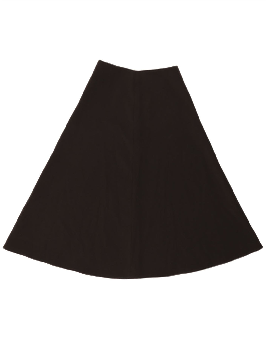 Benetton Dame A-Line nederdel UK 6 XS W24 Sort Polyester