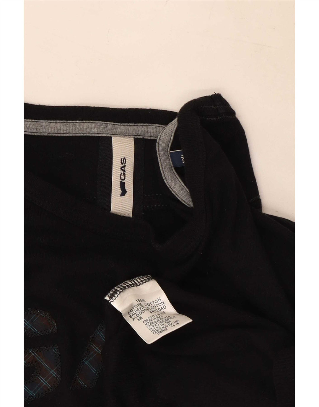 Gap Herre Grafisk Top Langærmet 2XL Sort Bomuld