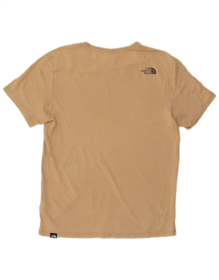 The North Face Herre grafisk T-shirt Top Medium Beige Bomuld