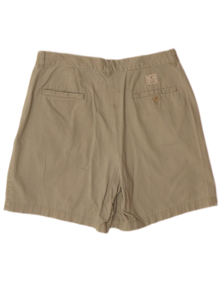 RALPH LAUREN Chino Shorts til kvinder US 10 Large W32 Khaki Bomuld