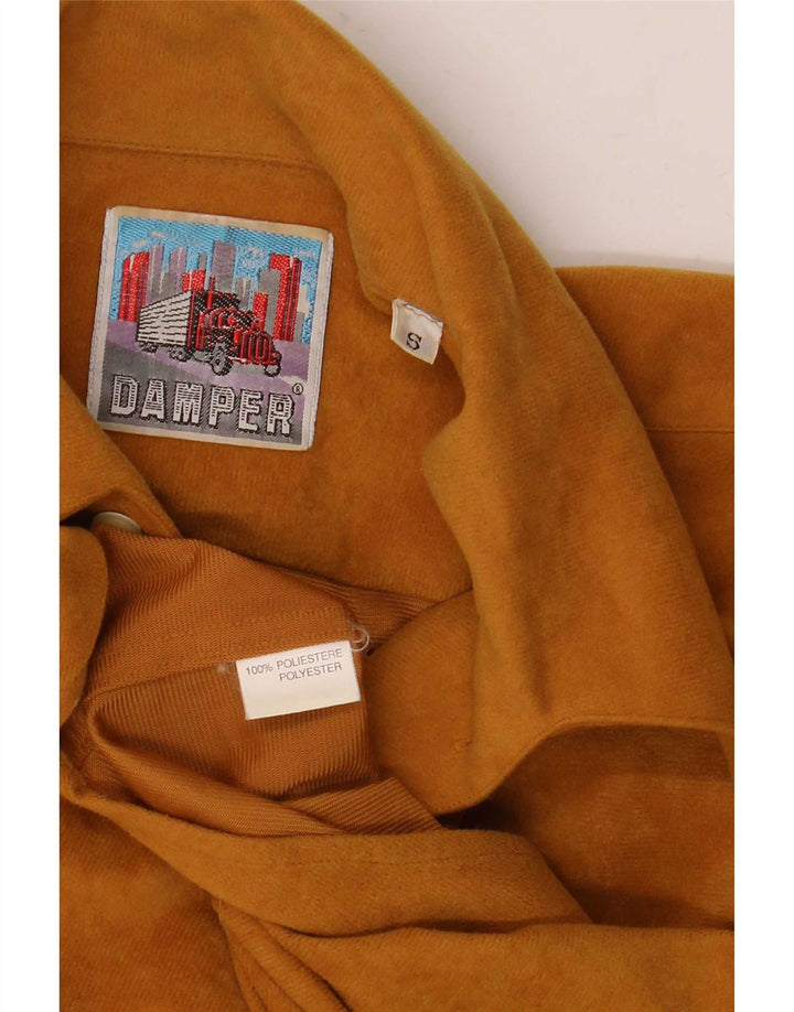 Vintage herreskjorte lille beige polyester