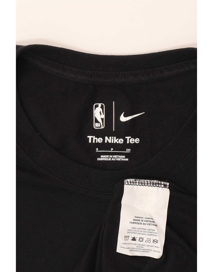 Nike Herre Denver Nuggets Grafisk T-Shirt Top Lille Sort Bomuld