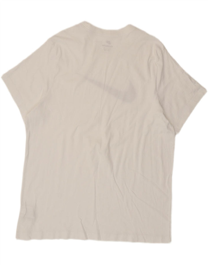 Nike grafisk T-shirt top til mænd 2XL hvid bomuld