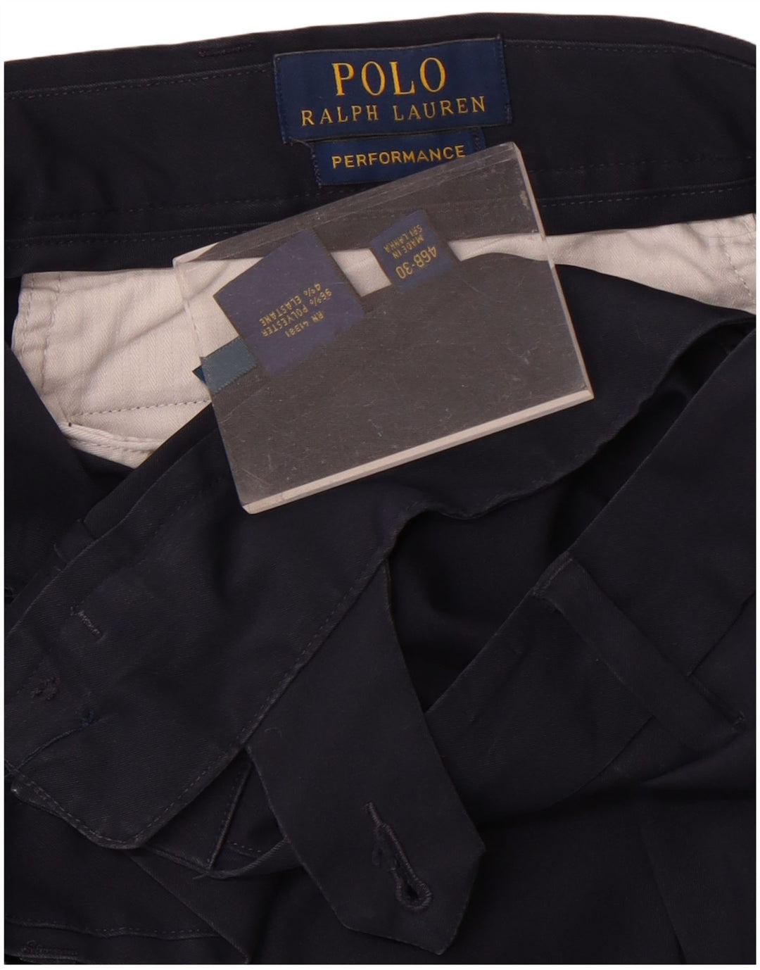 Polo Ralph Lauren Herre Chino Bukser W46 L30 Marineblå Polyester