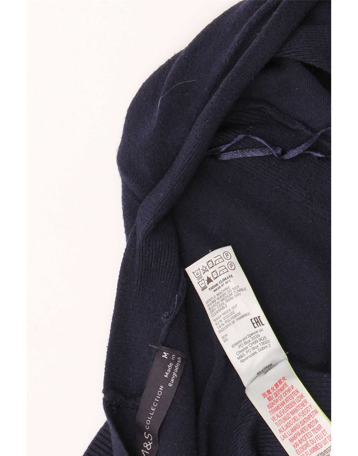 Marks & Spencer Dame Longline Cardigan Sweater Medium Navy Blue