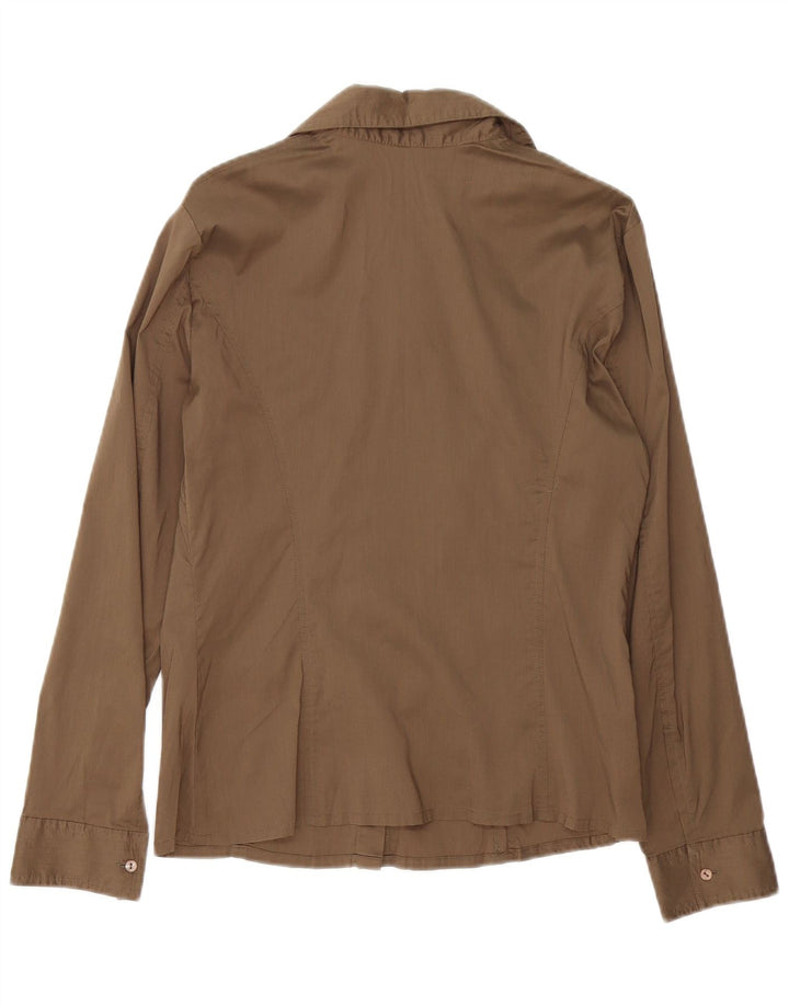 Trussardi Jeans Dameskjorte Stor brun bomuld