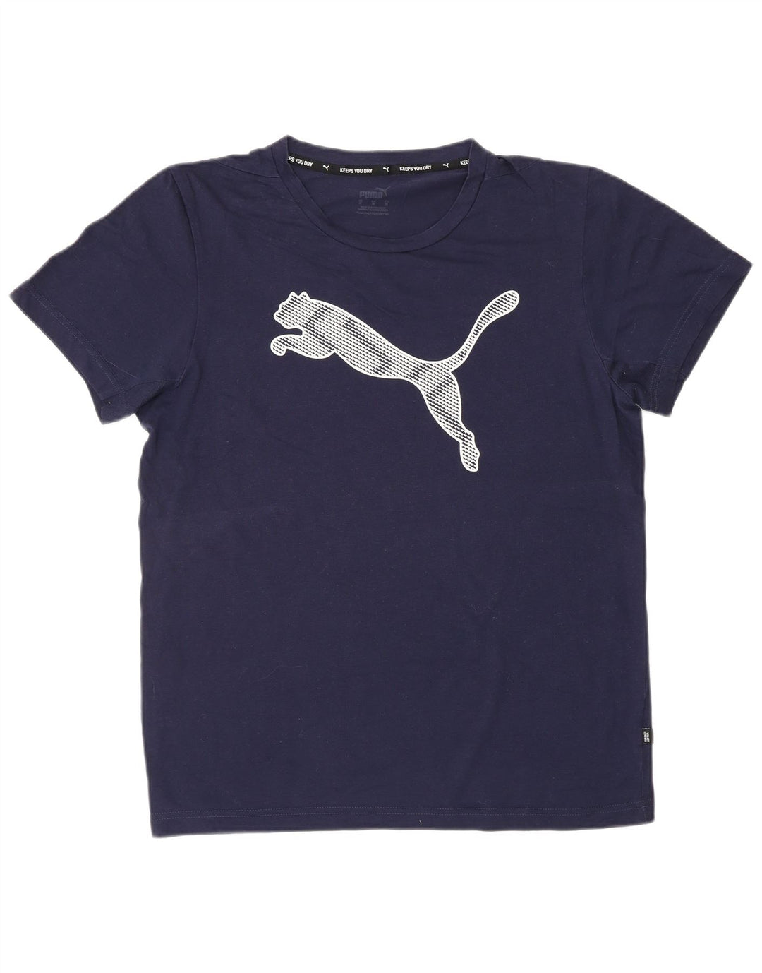 PUMA Grafisk T-shirt til mænd, medium marineblå