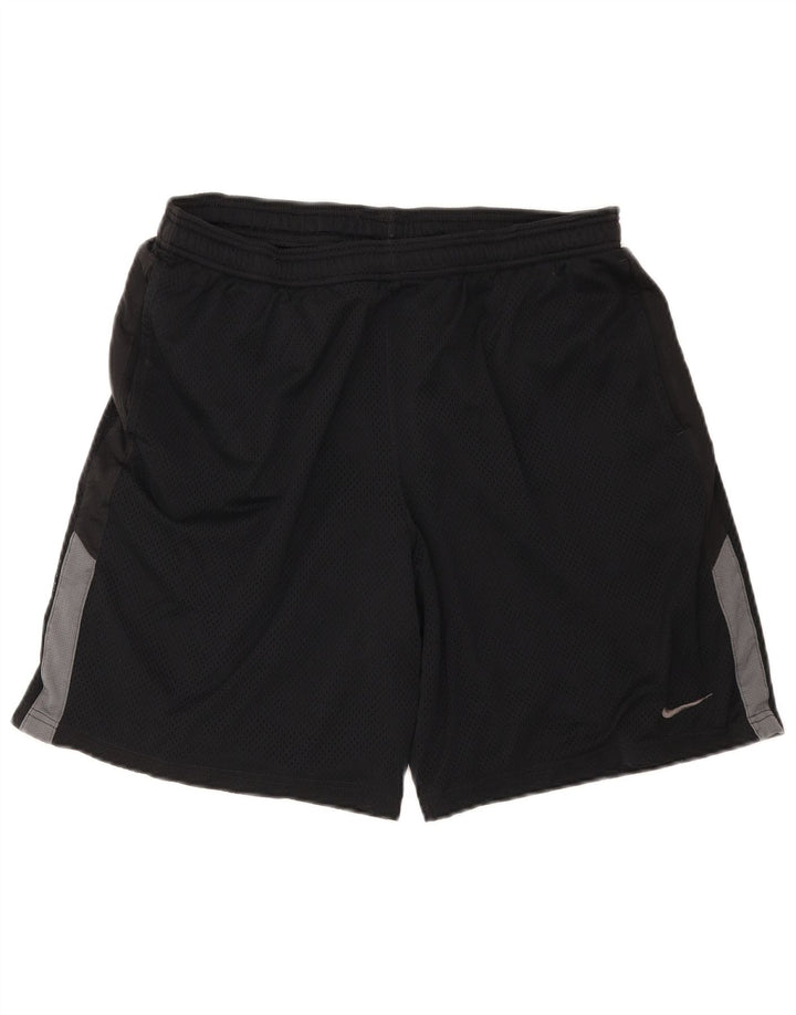 Nike Herre Dri Fit Sportshorts XL Sort Colourblock Polyester