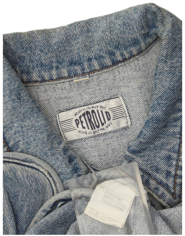 Vintage Dame denim vest UK 12 Medium Blue Cotton