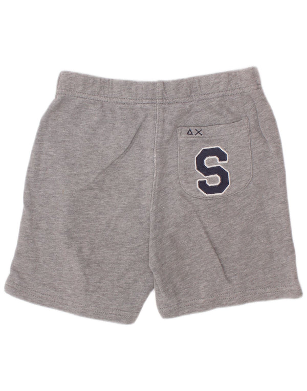 Sun68 drenge grafiske sportsshorts 3-4 år grå flækket bomuld