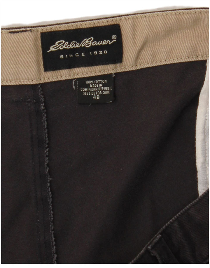 EDDIE BAUER Herre Pegged Chino Bukser W48 L31 Grå Bomuld