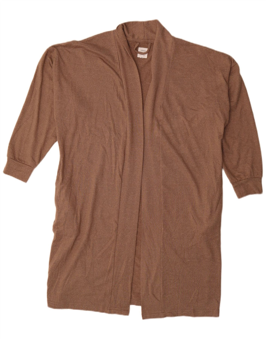 John Lewis Dame Longline Oversized Cardigan Sweater UK 14 Medium Brown