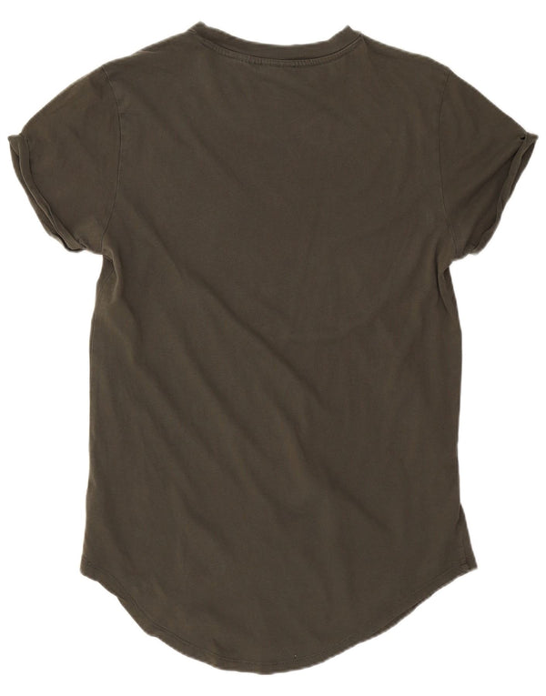 G-Star Mens Lash T-Shirt Top Small Khaki Cotton