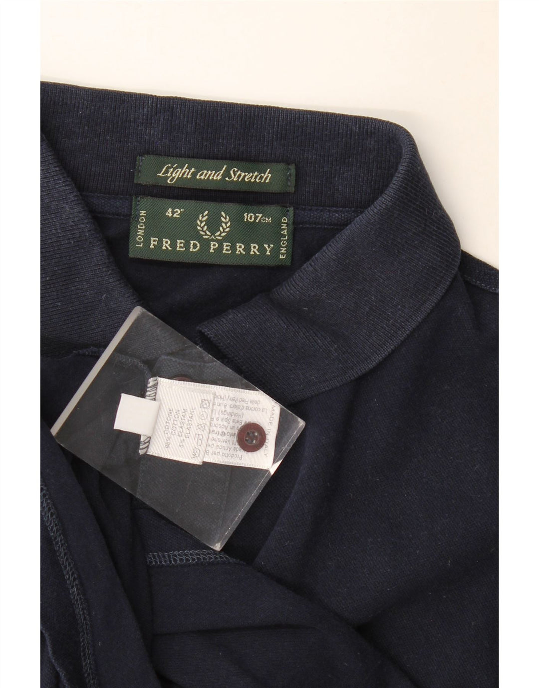 Fred Perry Herre poloshirt Medium marineblå bomuld
