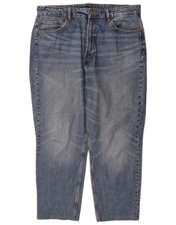 Zara Dame Højtaljede tilspidsede Jeans EU 46 XL W36 L28 Blå Bomuld