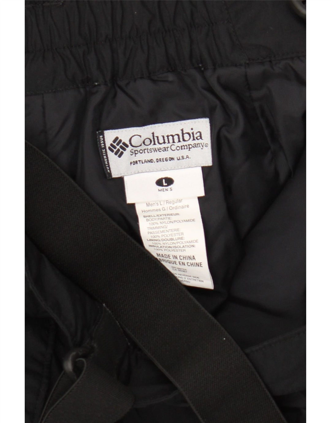 Columbia Herre Dungarees Skibukser Stor sort nylon
