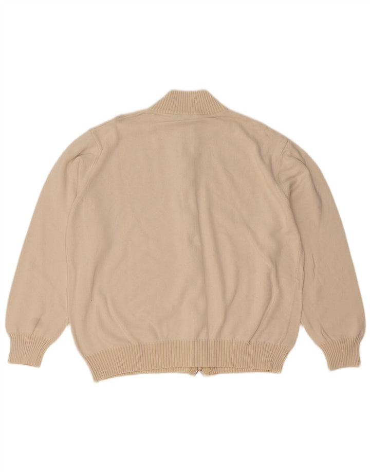 Brooksfield Herre grafisk cardigan sweater IT 50 Medium Beige