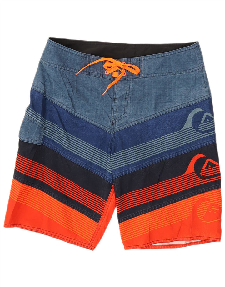 QUIKSILVER Grafiske badeshorts til mænd Medium flerfarvet stribet