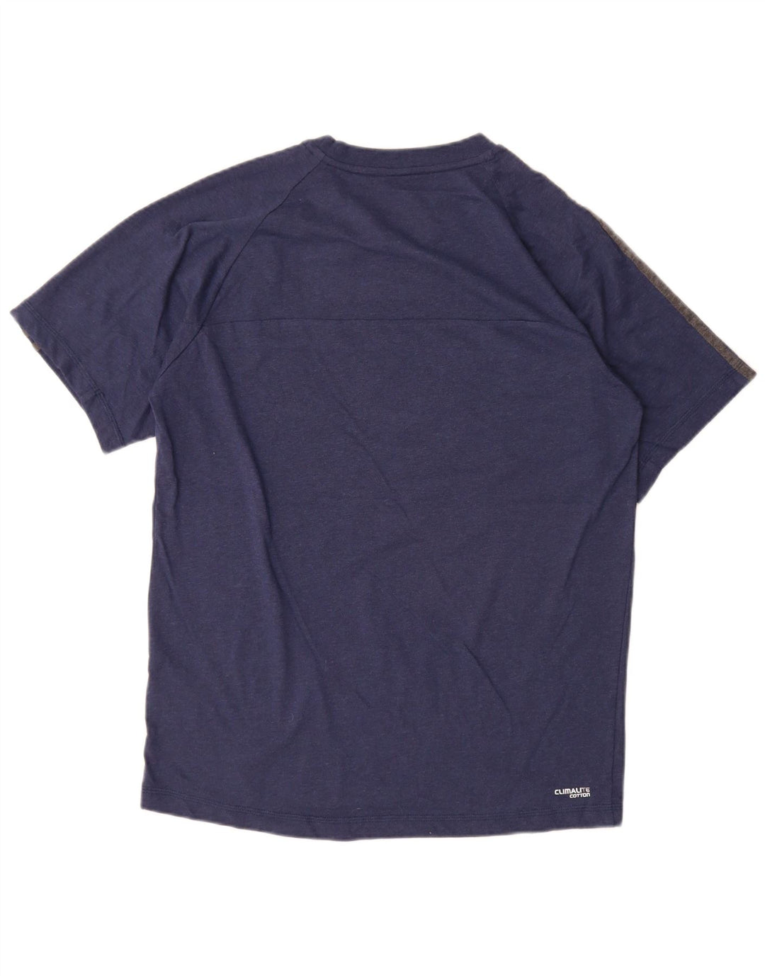 Adidas Herre Climalite T-Shirt Top Medium Marineblå Bomuld