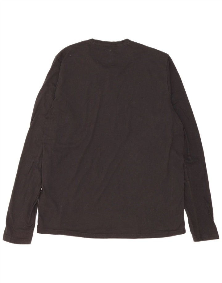 Adidas Herre Aeroready Grafisk Top Langærmet Stor Sort Polyester
