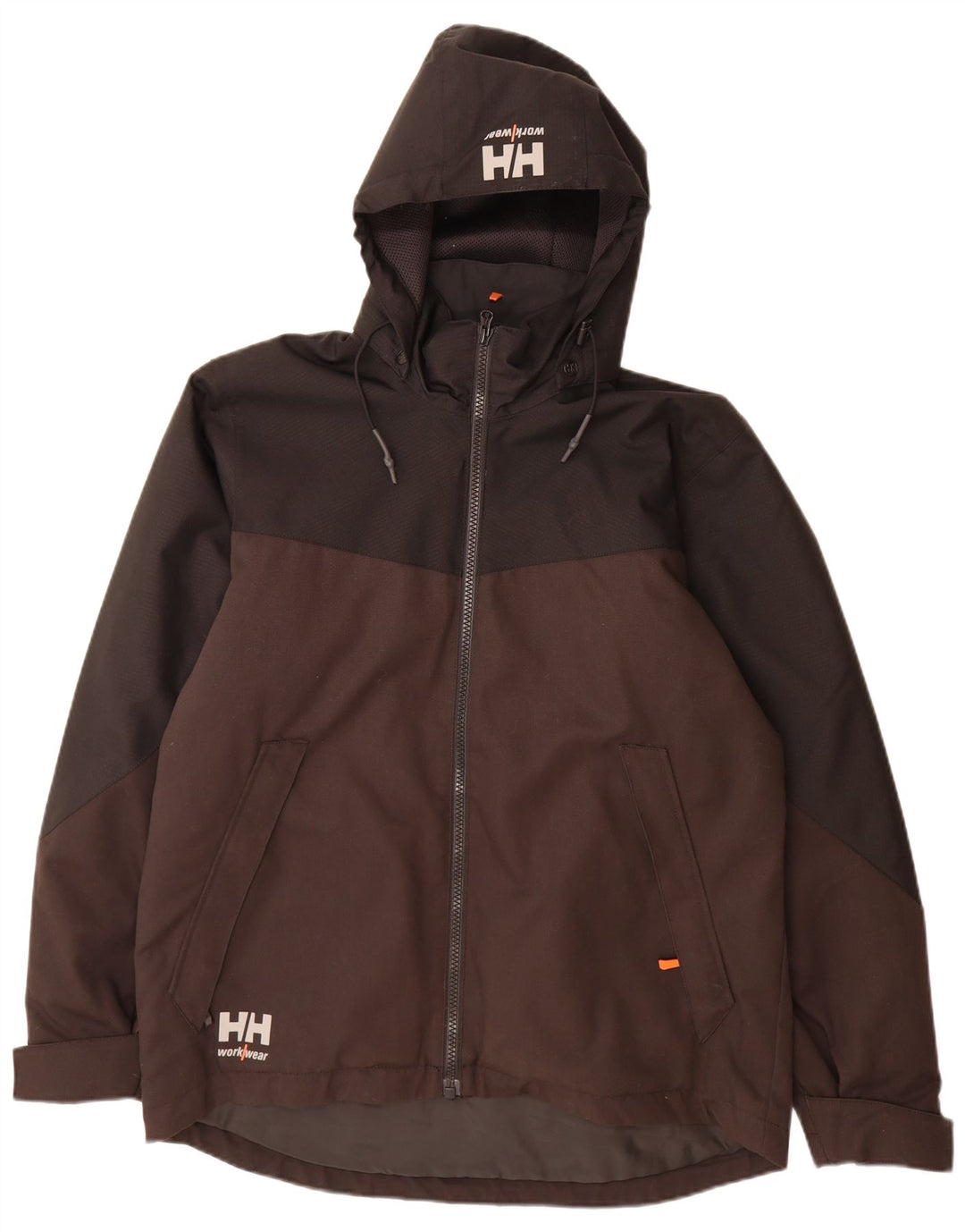 Helly Hansen Herre Graphic Windbreaker Jacket UK 40 Large Brown Colourblock
